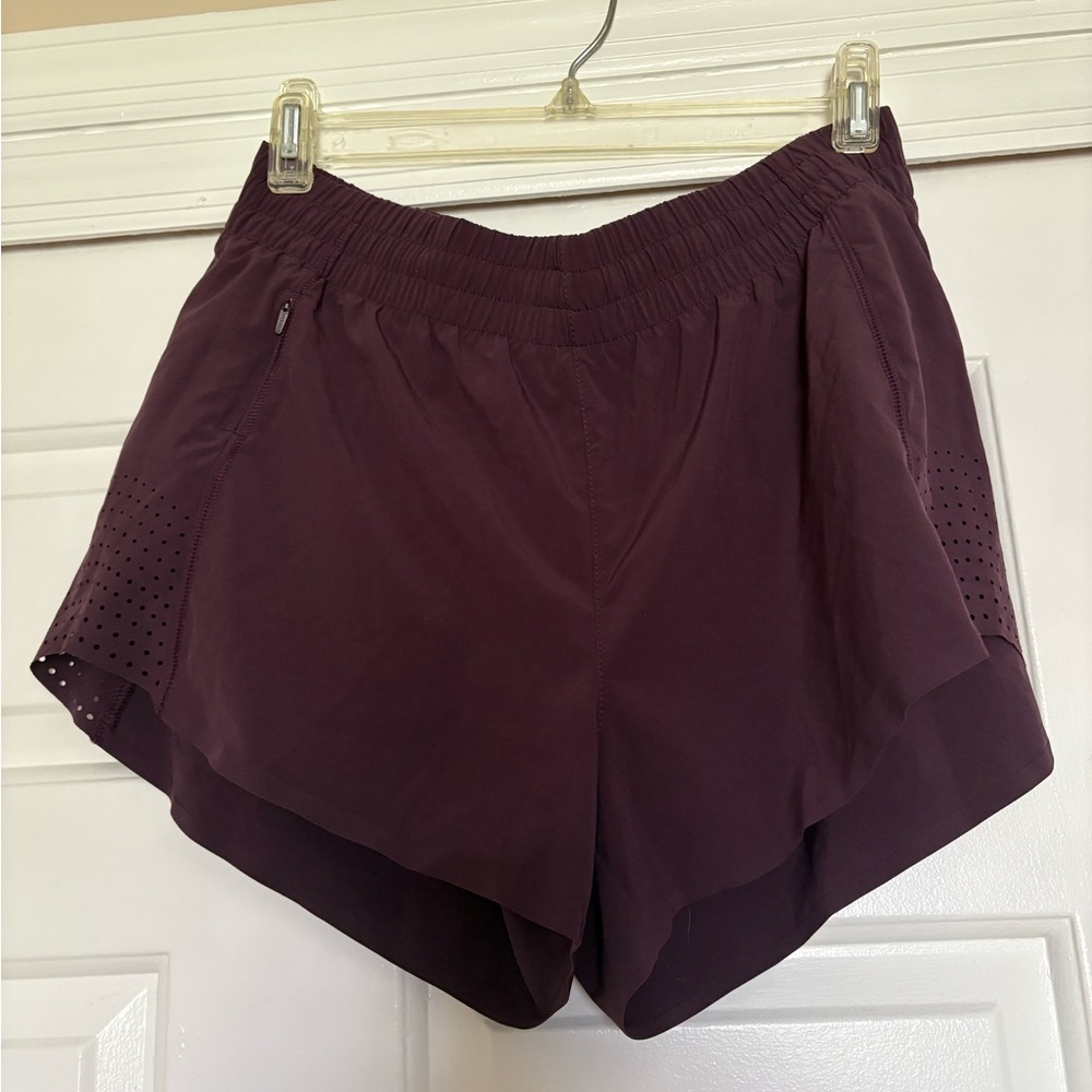 Athleta Purple Athletic Shorts Lightweight Moisture-Wicking